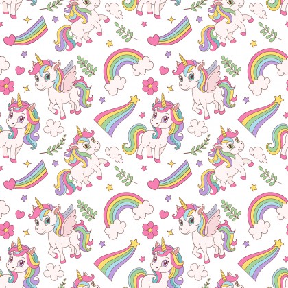 Gökkuşağı Unicorn Temalı