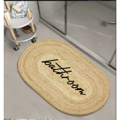 Jüt Oval Banyo Paspası
