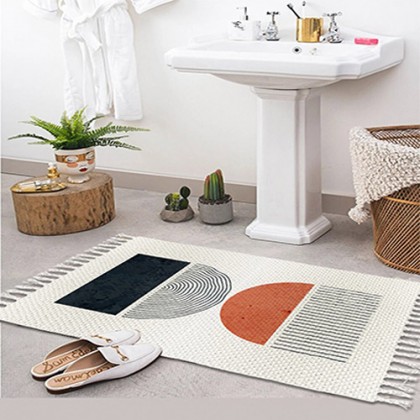 Kara Tezgah Banyo Halısı