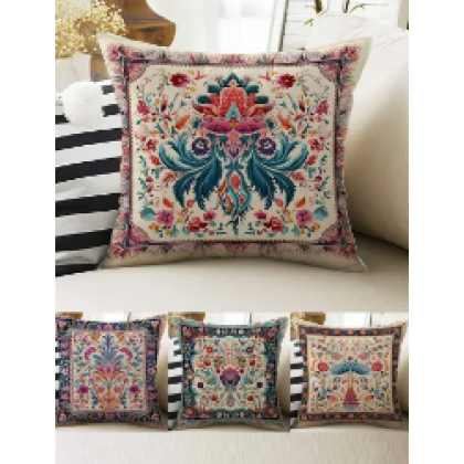 4 Lü Set Kırlent Kılıfları