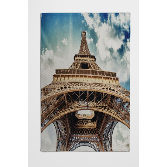 Else Paris Eyfel Kulesi Desenli Yatak Örtüsü Tek Kişilik Pike Takımı