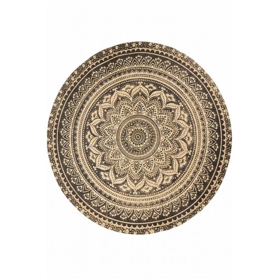 Else Mandala Otantik Bolero Örme Jüt Örgü Halı Hasır Kilim