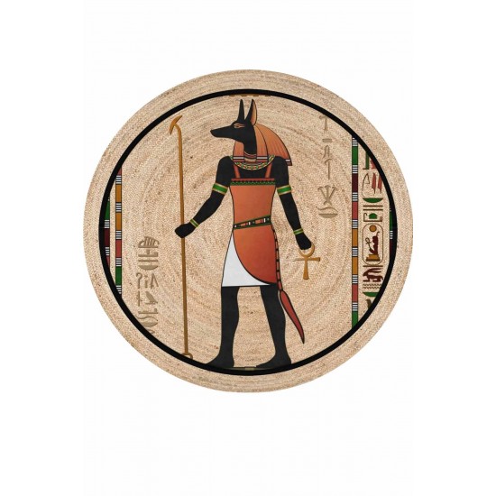 Else Mısır Firavun Otantik Bolero Örme Jüt Örgü Halı Hasır Kilim