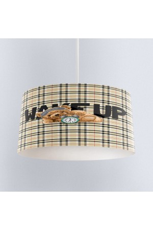 Uyuyan Ayı Teddy Desenli Erkek Çocuk Odası Sarkıt Avize Modeli