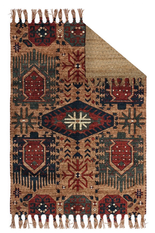 Else Casablanca Jüt Hasır Desenli Vintage Yıkanabilir Çift Taraflı Kara Tezgah Dokuma Kilim CSS30 Else Casablanca Jüt Hasır Desenli Vintage Yıkanabilir Çift Taraflı Kara Tezgah Dokuma Kilim CSS30