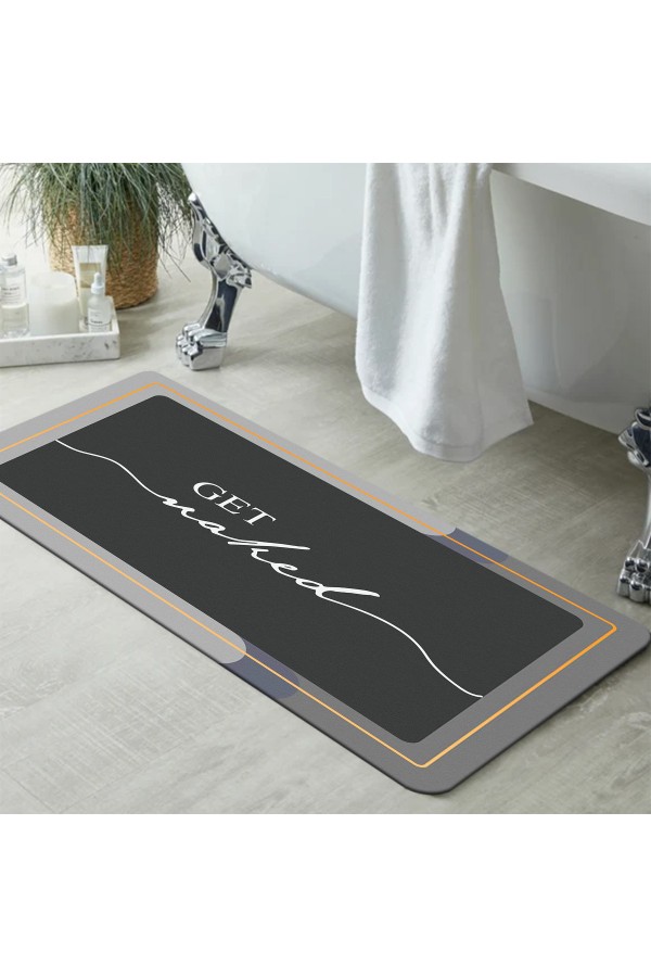 Else Get Naked Desenli Duş Önü Yolluk Banyo Halısı Paspas Tek Parça 40x100cm Else Get Naked Desenli Duş Önü Yolluk Banyo Halısı Paspas Tek Parça 40x100cm