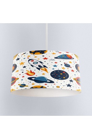 Galaksi Yıldızlar Uzay Desenli Erkek Çocuk Odası Sarkıt Avize Modeli