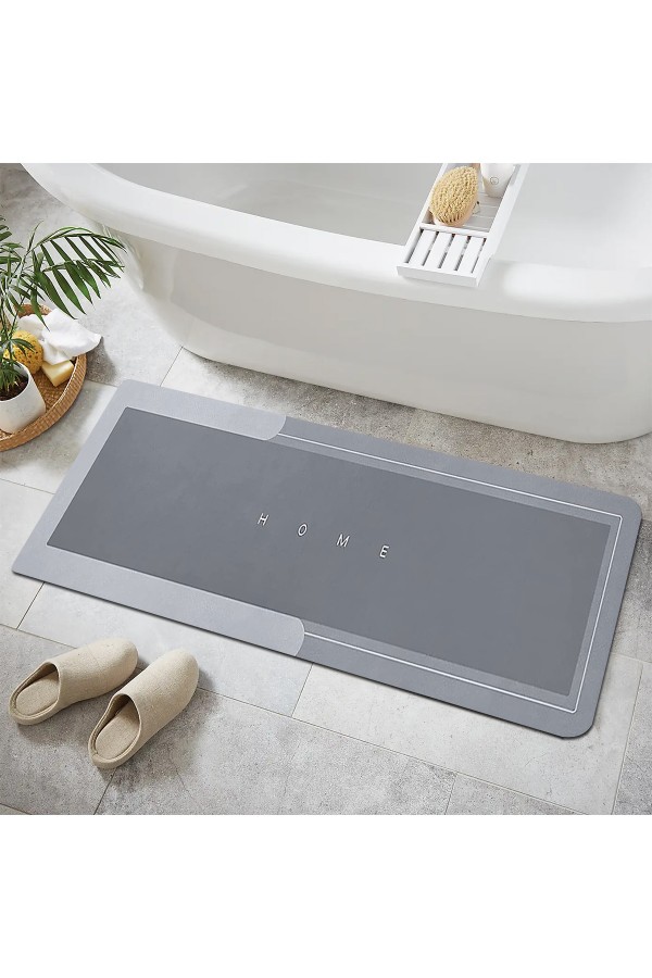 Else Gri Desenli Duş Önü Yolluk Banyo Halısı Paspas Tek Parça 40x100cm Else Gri Desenli Duş Önü Yolluk Banyo Halısı Paspas Tek Parça 40x100cm
