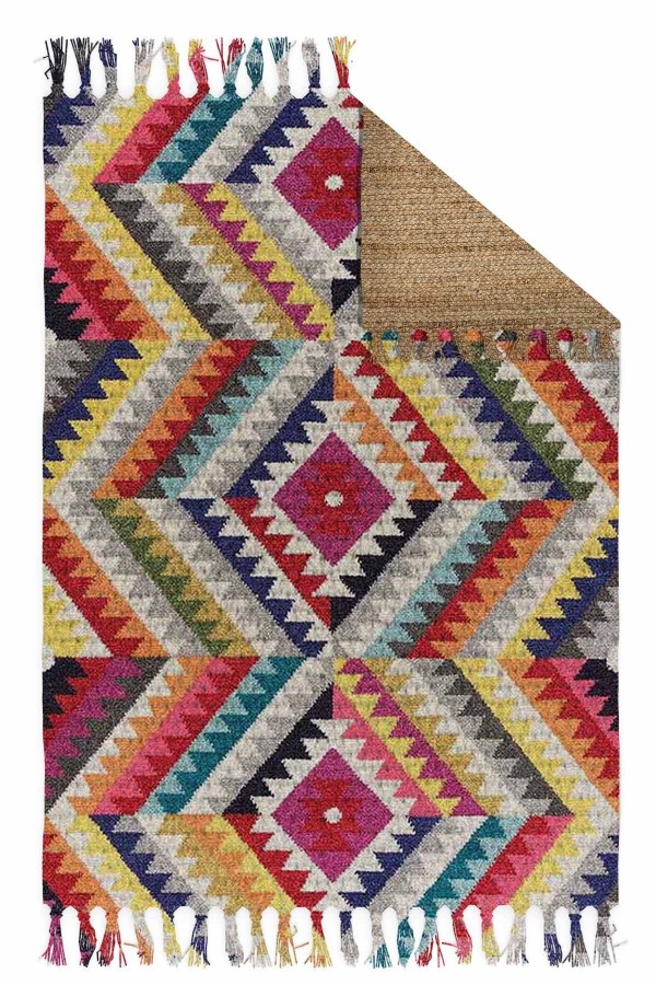 Else Casablanca Jüt Hasır Desenli Vintage Yıkanabilir Çift Taraflı Kara Tezgah Dokuma Kilim CSS39 Else Casablanca Jüt Hasır Desenli Vintage Yıkanabilir Çift Taraflı Kara Tezgah Dokuma Kilim CSS39