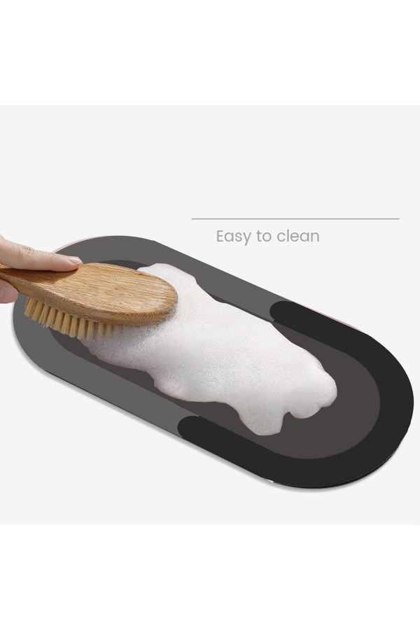 Else Antrasit Musluk Matı 3 lü Set Mutfak Organizer Lavabo Matı Sabunluk Bulaşık Süngeri Matı