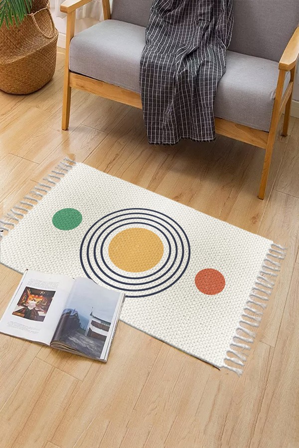 Else Desenli Yıkanabilir Modern Tekli Banyo Paspası Halı Vintage Dokuma Kilim 50x80cm BYNS-10 Else Desenli Yıkanabilir Modern Tekli Banyo Paspası Halı Vintage Dokuma Kilim 50x80cm BYNS-10