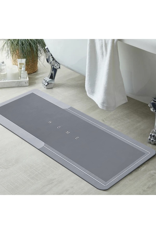 Else Gri Desenli Duş Önü Yolluk Banyo Halısı Paspas Tek Parça 40x100cm Else Gri Desenli Duş Önü Yolluk Banyo Halısı Paspas Tek Parça 40x100cm