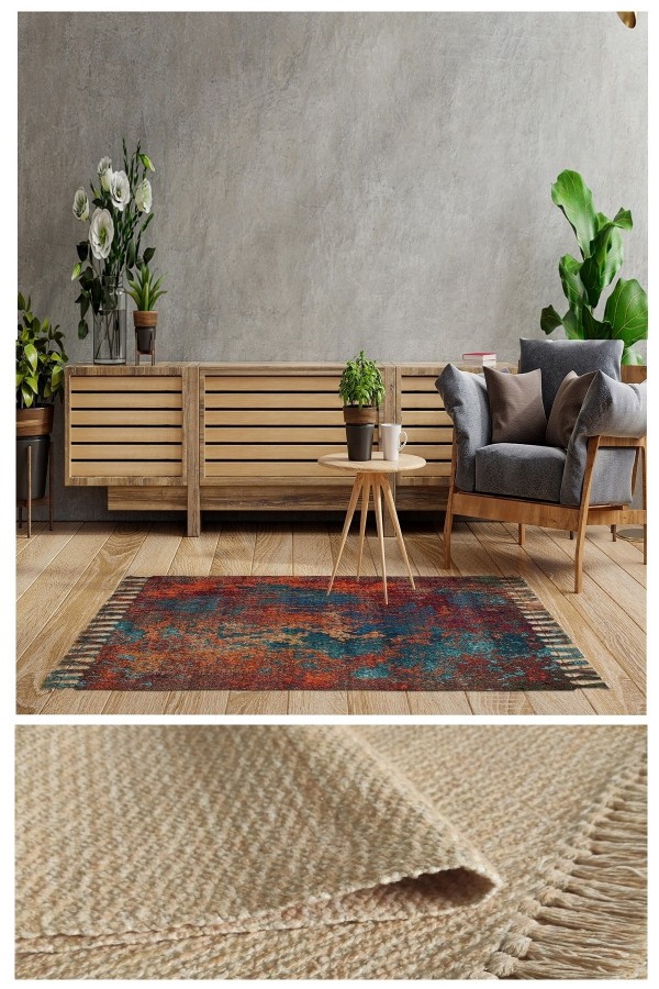 Else Casablanca Jüt Hasır Desenli Vintage Yıkanabilir Çift Taraflı Kara Tezgah Dokuma Kilim CSS25 Else Casablanca Jüt Hasır Desenli Vintage Yıkanabilir Çift Taraflı Kara Tezgah Dokuma Kilim CSS25