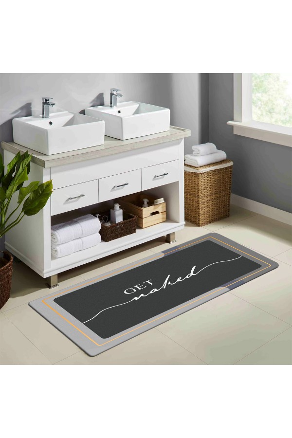 Else Get Naked Desenli Duş Önü Yolluk Banyo Halısı Paspas Tek Parça 40x100cm Else Get Naked Desenli Duş Önü Yolluk Banyo Halısı Paspas Tek Parça 40x100cm