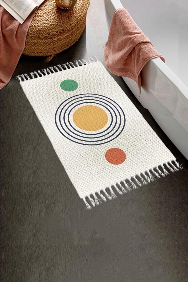 Else Desenli Yıkanabilir Modern Tekli Banyo Paspası Halı Vintage Dokuma Kilim 50x80cm BYNS-10 Else Desenli Yıkanabilir Modern Tekli Banyo Paspası Halı Vintage Dokuma Kilim 50x80cm BYNS-10