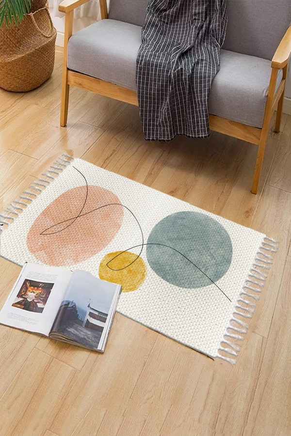 Else Desenli Yıkanabilir Modern Tekli Banyo Paspası Halı Vintage Dokuma Kilim 50x80cm BYNS-11 Else Desenli Yıkanabilir Modern Tekli Banyo Paspası Halı Vintage Dokuma Kilim 50x80cm BYNS-11