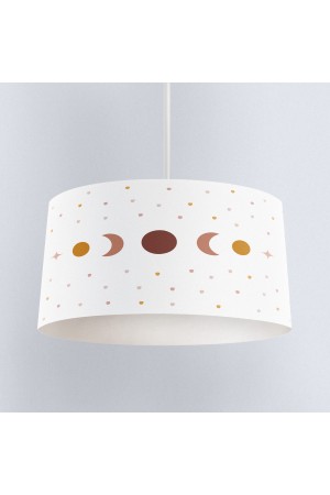 Minimal Ay Yıldız Desenli Kız Çocuk Odası Sarkıt Avize Modeli