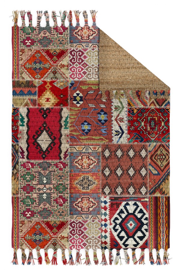 Else Casablanca Jüt Hasır Desenli Vintage Yıkanabilir Çift Taraflı Kara Tezgah Dokuma Kilim CSS27 Else Casablanca Jüt Hasır Desenli Vintage Yıkanabilir Çift Taraflı Kara Tezgah Dokuma Kilim CSS27