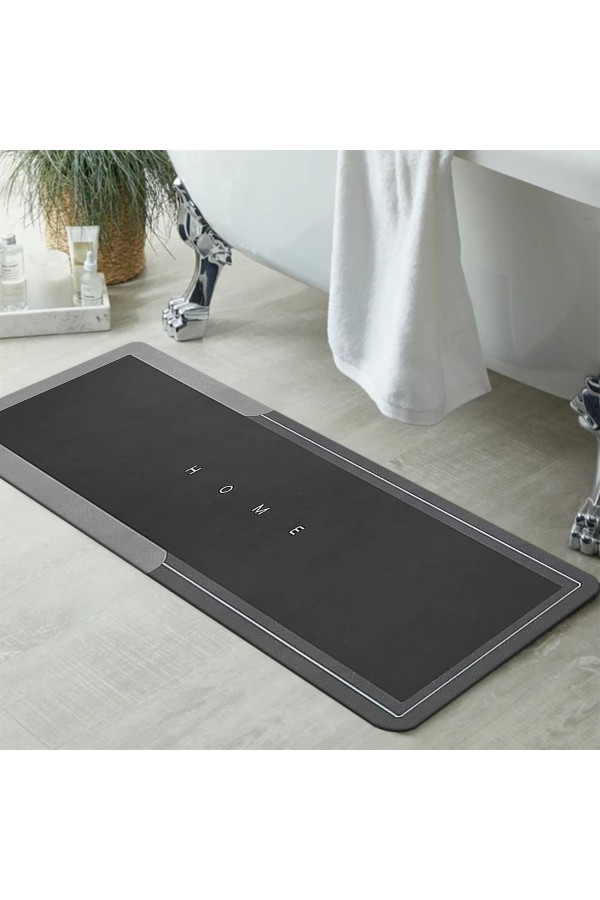 Else Antrasit Desenli Duş Önü Yolluk Banyo Halısı Paspas Tek Parça 40x100cm Else Antrasit Desenli Duş Önü Yolluk Banyo Halısı Paspas Tek Parça 40x100cm