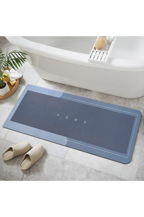 Else Mavi Desenli Duş Önü Yolluk Banyo Halısı Paspas Tek Parça 40x100cm Else Mavi Desenli Duş Önü Yolluk Banyo Halısı Paspas Tek Parça 40x100cm