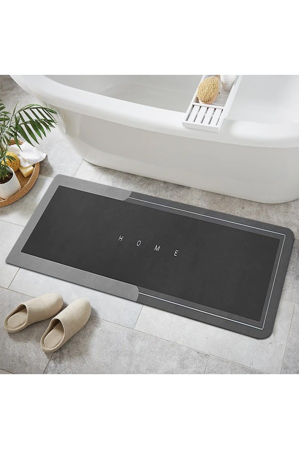 Else Antrasit Desenli Duş Önü Yolluk Banyo Halısı Paspas Tek Parça 40x100cm Else Antrasit Desenli Duş Önü Yolluk Banyo Halısı Paspas Tek Parça 40x100cm