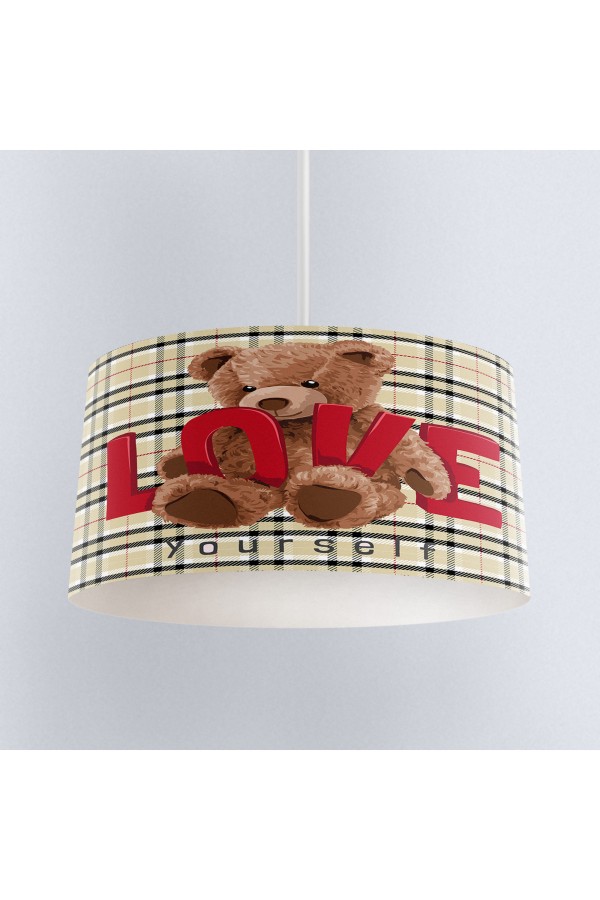 Love Ayı Teddy Desenli Kız Çocuk Odası Sarkıt Avize Modeli Love Ayı Teddy Desenli Kız Çocuk Odası Sarkıt Avize Modeli