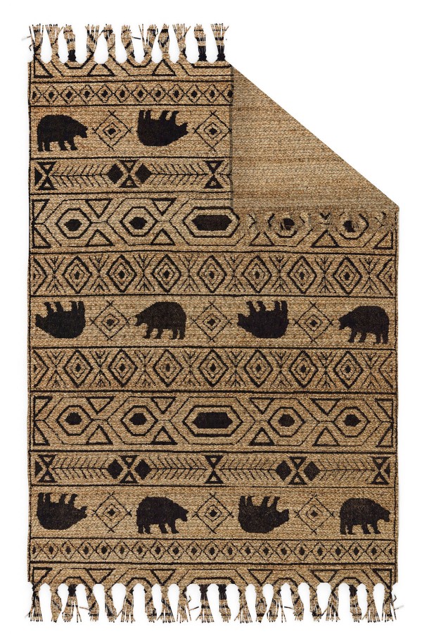 Else Casablanca Jüt Hasır Desenli Vintage Yıkanabilir Çift Taraflı Kara Tezgah Dokuma Kilim CSS08 Else Casablanca Jüt Hasır Desenli Vintage Yıkanabilir Çift Taraflı Kara Tezgah Dokuma Kilim CSS08