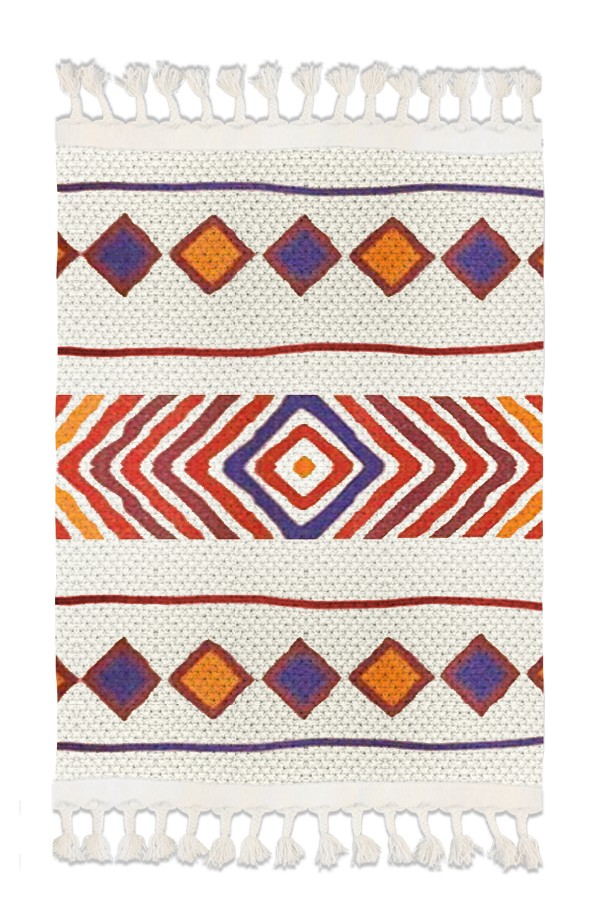 Else Desenli Yıkanabilir Modern Tekli Banyo Paspası Halı Vintage Dokuma Kilim 50x80cm BYNS-06 Else Desenli Yıkanabilir Modern Tekli Banyo Paspası Halı Vintage Dokuma Kilim 50x80cm BYNS-06
