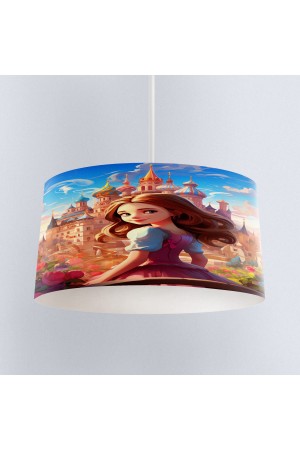 Prenses Şatalu Desenli Kız Çocuk Sarkıt Avize Modeli