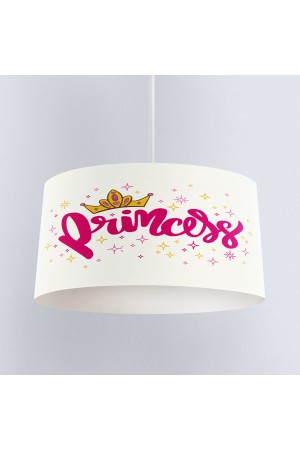 Prenses Taçlı Desenli Kız Çocuk Sarkıt Avize Modeli