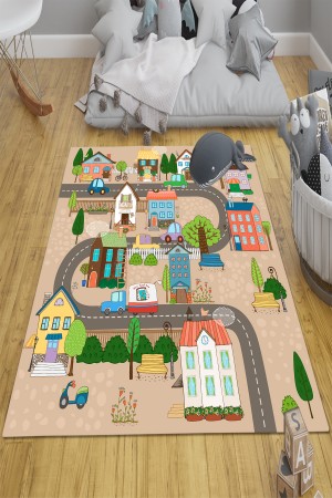 Mahalle Şehir Desenli Erkek Çocuk Odası Halısı Kaymaz Taban Yıkanabilir Mahalle Şehir Desenli Erkek Çocuk Odası Halısı Kaymaz Taban Yıkanabilir