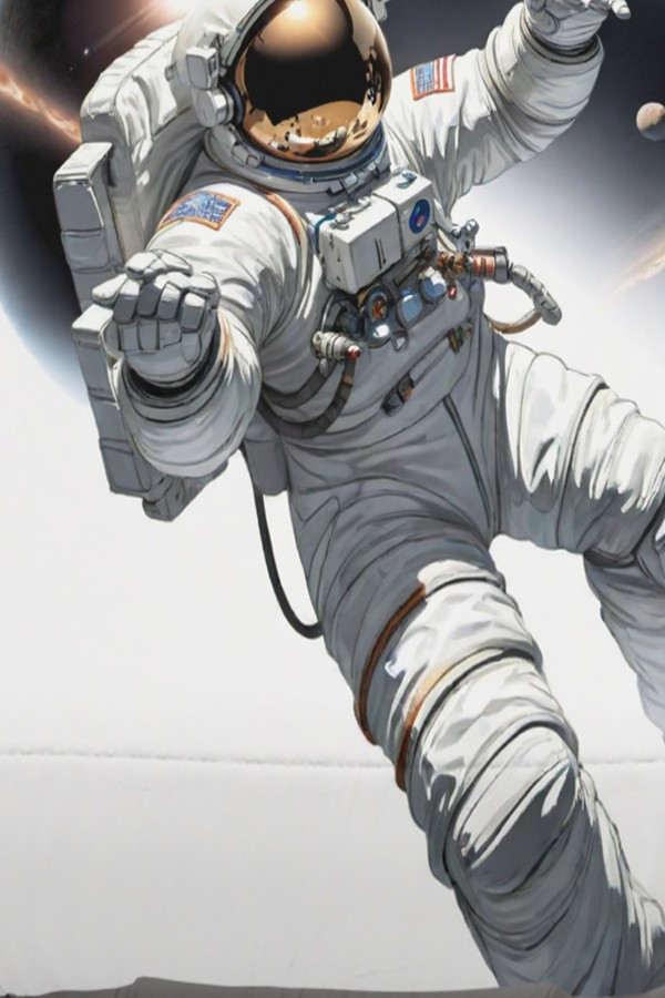 Astronot Kozmonot Desenli Erkek Çocuk Tek Kişilik Yastıklı Lastikli Çarşaf Takımı 100x200cm