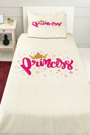 Prenses Taçlı Desenli Kız Çocuk Tek Kişilik Pike Takımı Kapitoneli Yatak Örtüsü Prenses Taçlı Desenli Kız Çocuk Tek Kişilik Pike Takımı Kapitoneli Yatak Örtüsü