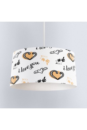 Kalpli Seni Seviyorum Desenli Kız Çocuk Sarkıt Avize Modeli