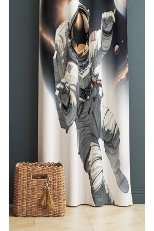 Astronot Kozmonot Desenli Erkek Çocuk Odası Fon Perde 140x260cm Astronot Kozmonot Desenli Erkek Çocuk Odası Fon Perde 140x260cm