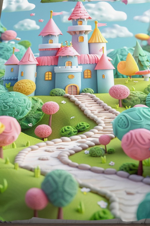 Renkli Şato Desenli Kız Çocuk Tek Kişilik Yastıklı Lastikli Çarşaf Takımı 100x200cm Renkli Şato Desenli Kız Çocuk Tek Kişilik Yastıklı Lastikli Çarşaf Takımı 100x200cm