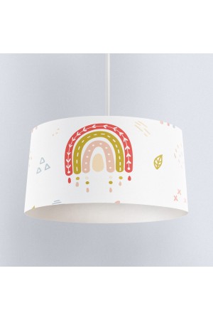 Minimal Gökkuşağı Desenli Kız Çocuk Sarkıt Avize Modeli