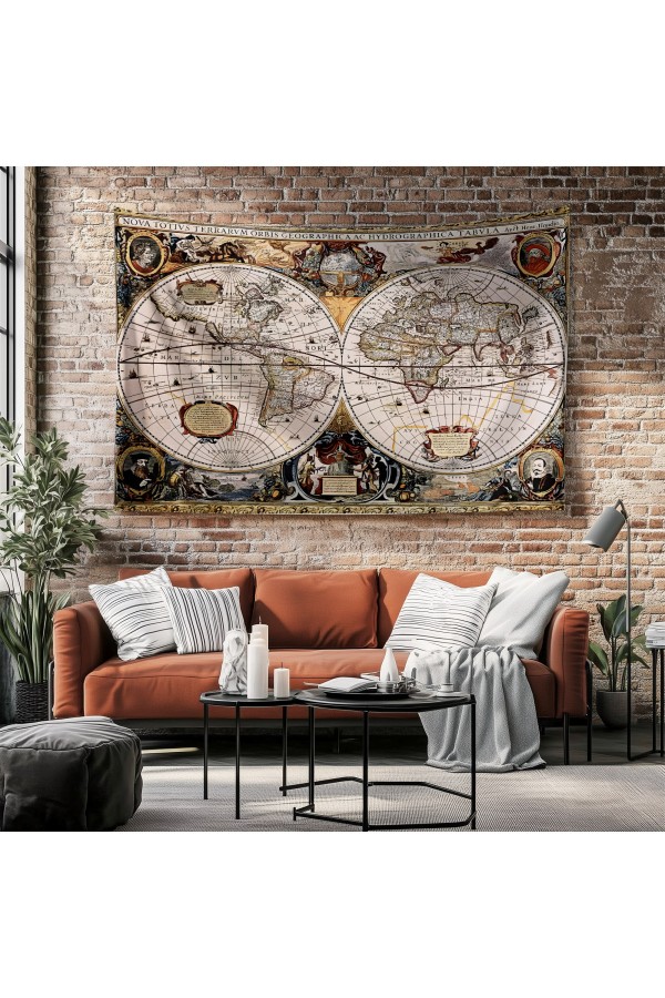 Retro Kırmızı Çiçekler Desenli Duvar Örtüsü Duvar Halısı Tapestry Retro Kırmızı Çiçekler Desenli Duvar Örtüsü Duvar Halısı Tapestry