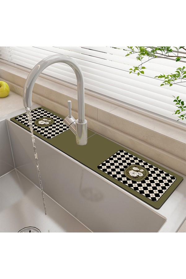 Else Su Tutucu Musluk Matı Banyo Mutfak Organizer Lavabo Matı Bulaşık Süngeri Matı Ds02 Else Su Tutucu Musluk Matı Banyo Mutfak Organizer Lavabo Matı Bulaşık Süngeri Matı Ds02