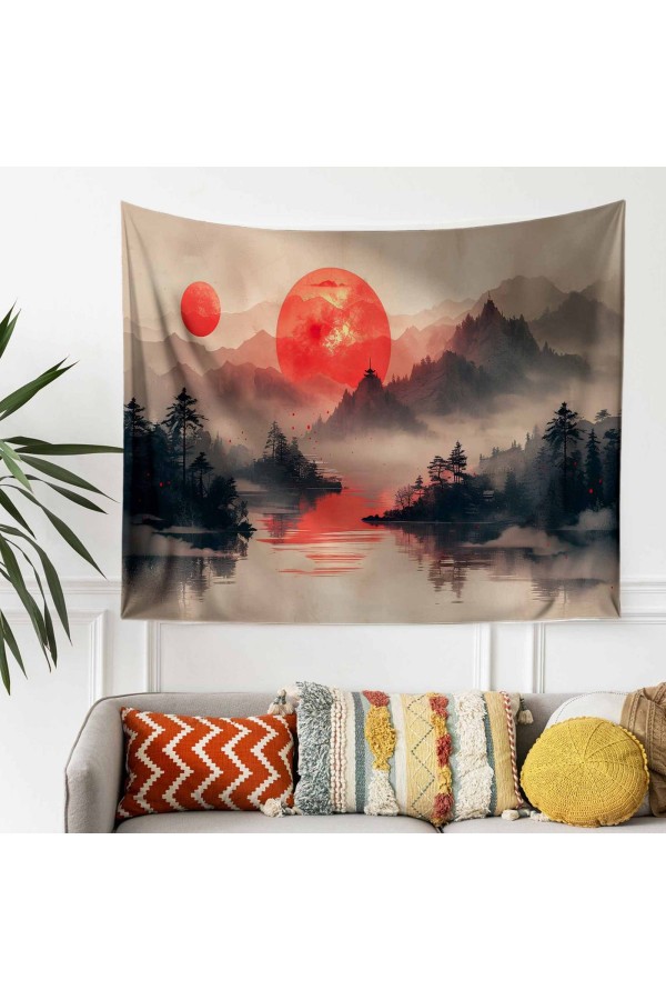 Japon Kedi Desenli Duvar Örtüsü Duvar Halısı Tapestry Japon Kedi Desenli Duvar Örtüsü Duvar Halısı Tapestry