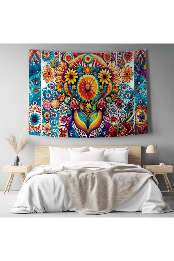Sakura Ağaçları Ay Manzara Japon Desenli Duvar Örtüsü Duvar Halısı Tapestry Sakura Ağaçları Ay Manzara Japon Desenli Duvar Örtüsü Duvar Halısı Tapestry
