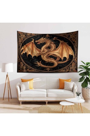 Vintage Ejderha Retro Desenli Duvar Örtüsü Duvar Halısı Tapestry Vintage Ejderha Retro Desenli Duvar Örtüsü Duvar Halısı Tapestry