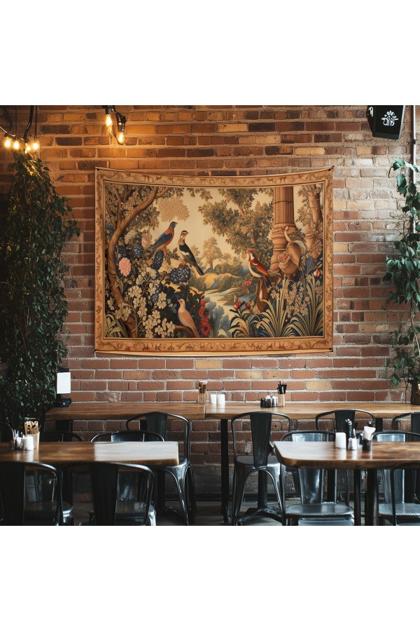 Geyik Askıda Hayvan Desenli Duvar Örtüsü Duvar Halısı Tapestry Geyik Askıda Hayvan Desenli Duvar Örtüsü Duvar Halısı Tapestry