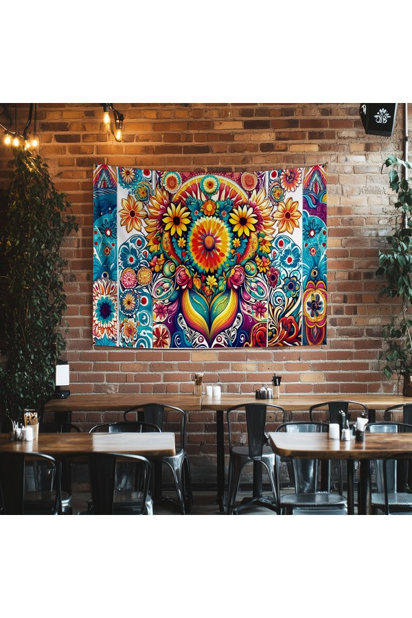 Sakura Ağaçları Ay Manzara Japon Desenli Duvar Örtüsü Duvar Halısı Tapestry Sakura Ağaçları Ay Manzara Japon Desenli Duvar Örtüsü Duvar Halısı Tapestry