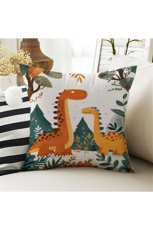 Sevimli Dinazorlar Desenli Erkek ÇocukDekoratif Çift Taraflı Kırlent Kılıfı 43x43cm Sevimli Dinazorlar Desenli Erkek ÇocukDekoratif Çift Taraflı Kırlent Kılıfı 43x43cm