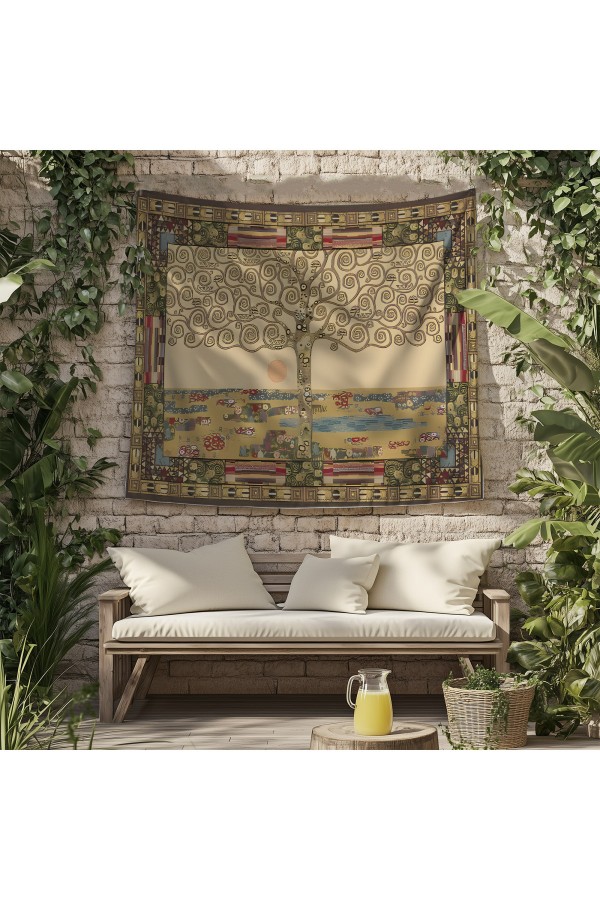 Yeşil Orman Yolu Desenli Duvar Örtüsü Duvar Halısı Tapestry Yeşil Orman Yolu Desenli Duvar Örtüsü Duvar Halısı Tapestry