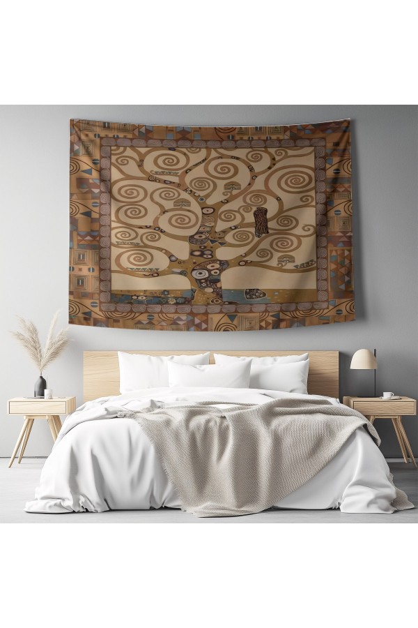 Yeşil Botanik Orman Desenli Duvar Örtüsü Duvar Halısı Tapestry Yeşil Botanik Orman Desenli Duvar Örtüsü Duvar Halısı Tapestry
