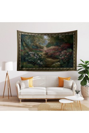 Vintage Orman Manzara Desenli Duvar Örtüsü Duvar Halısı Tapestry Vintage Orman Manzara Desenli Duvar Örtüsü Duvar Halısı Tapestry
