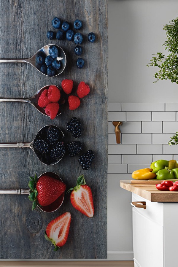 Meyve Kaşıkları Desenli Djital Baskılı Yemek Odası Mutfak Fon Perde 140x260cm Meyve Kaşıkları Desenli Djital Baskılı Yemek Odası Mutfak Fon Perde 140x260cm