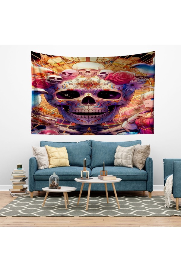 Ortaçağ Rönesans Fransız Desenli Duvar Örtüsü Duvar Halısı Tapestry Ortaçağ Rönesans Fransız Desenli Duvar Örtüsü Duvar Halısı Tapestry